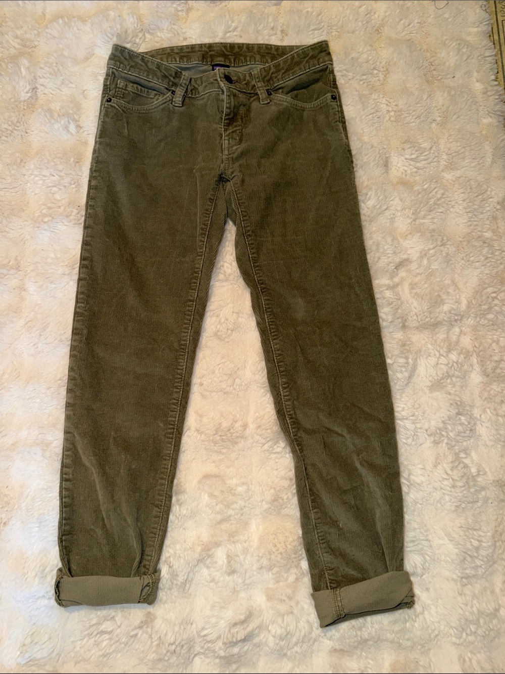 Patagonia Olive Skinny Corduroy Jeans - Picture 4 of 7